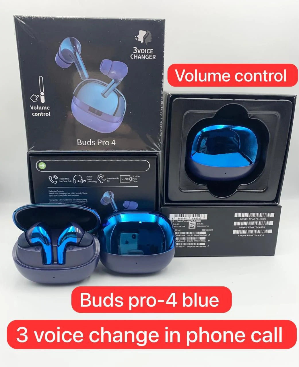 Buds Pro 4 ā Three Voice Change Wireless Earbuds
